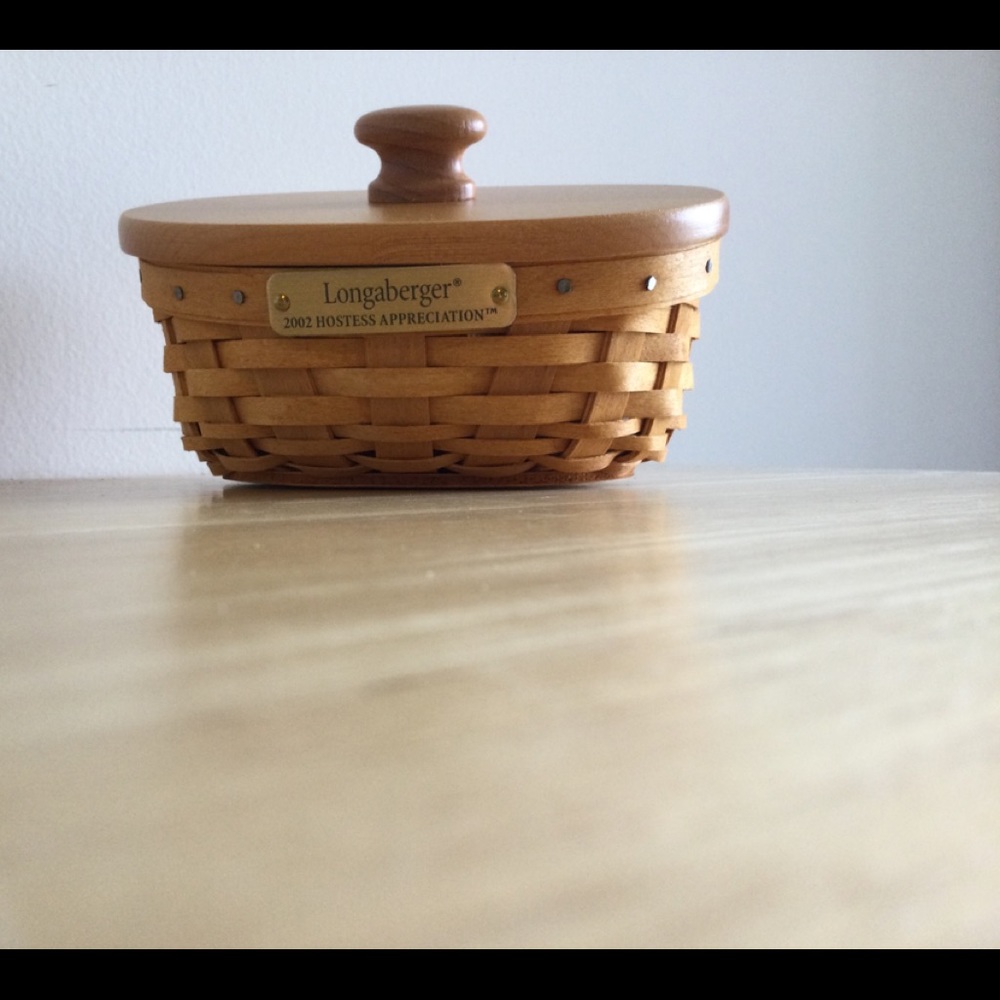 Longaberger 2002 Hostess Appreciation Lucky Charm Basket Combo